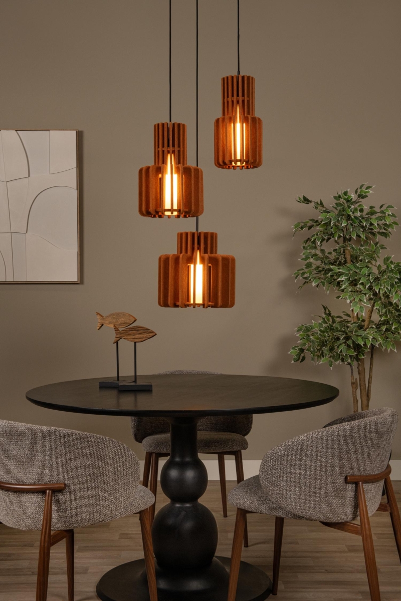 Lucide ROLLO - Závesné svietidlo - 3xE27 - Terakota